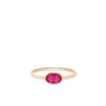 Swing Jewels Geelgouden Ring 18kt Met Roze Ovalen Steen RDC01-4308-03A