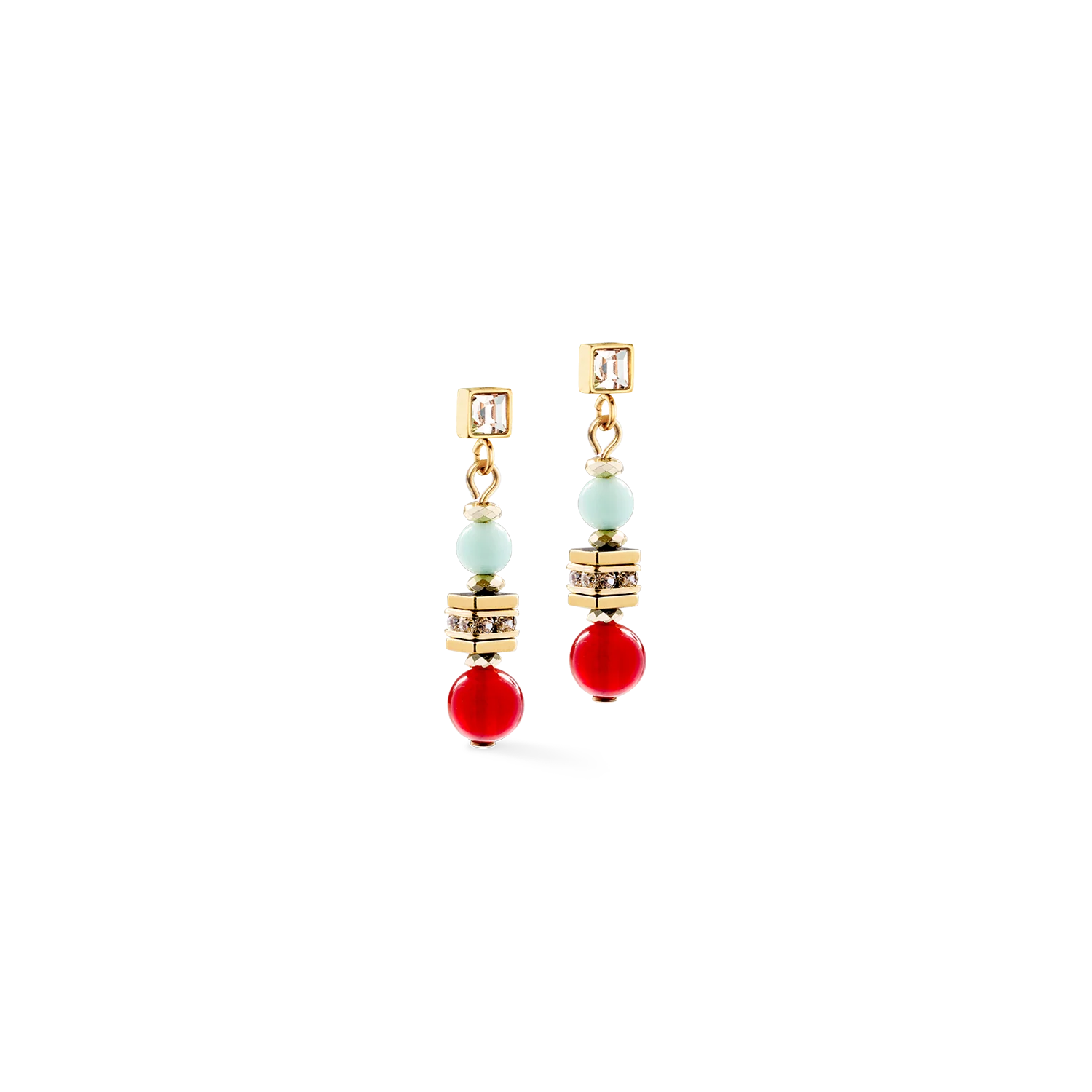 Coeur De Lion Goudkleurige Oorbellen Shape Mix Nexus Multicolor 3023211516